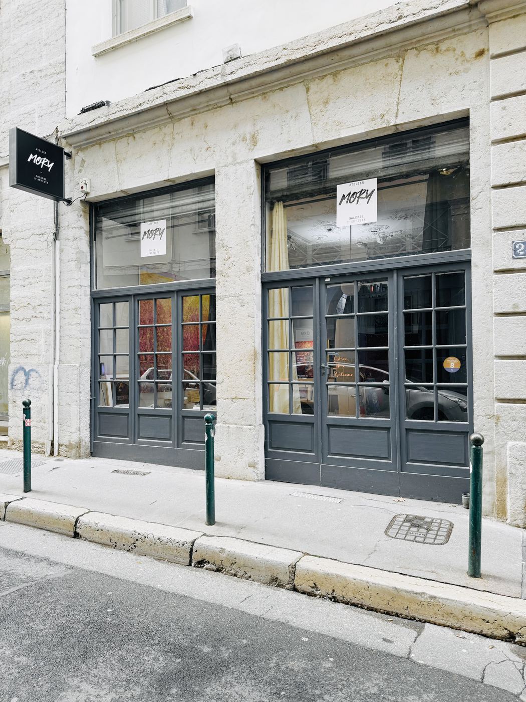 Façade de l'Atelier Mory, 20 rue Royale, Lyon 1er